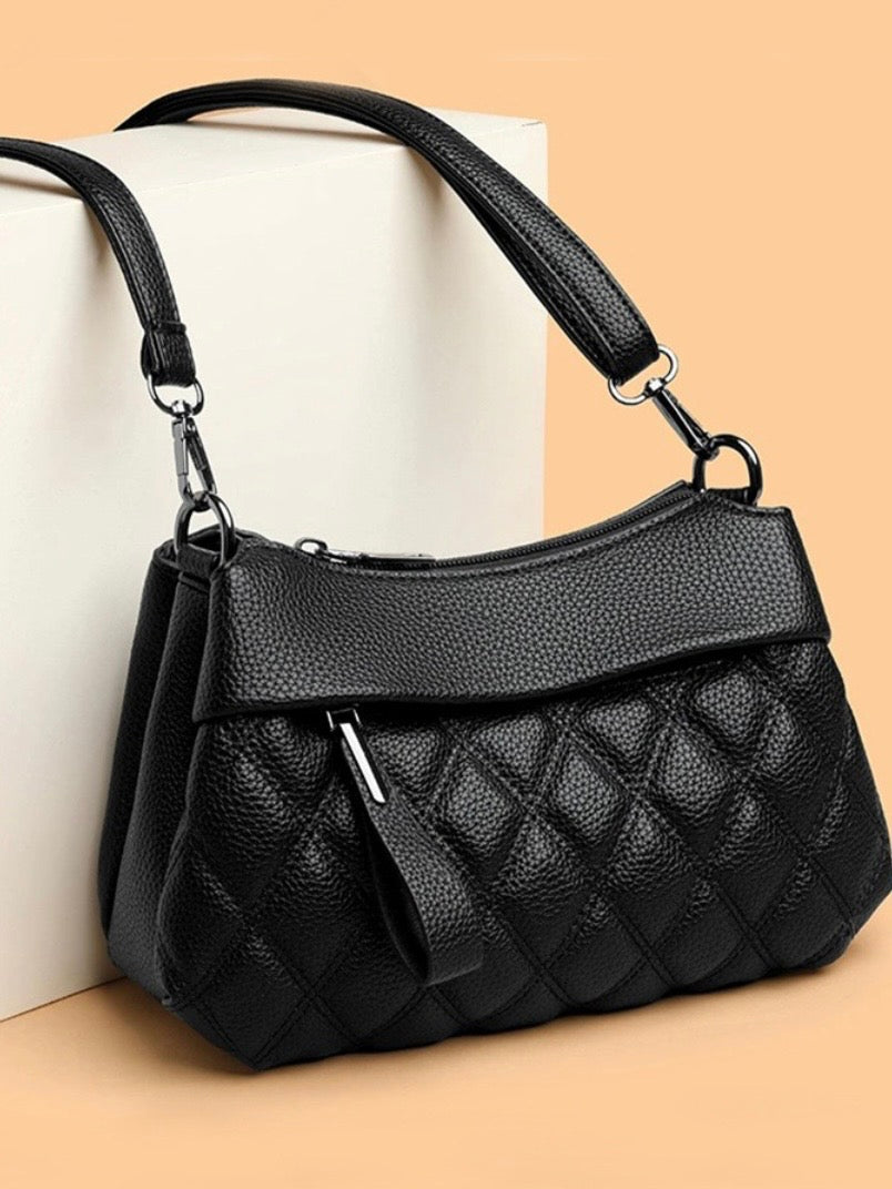 Diamond Quilted Crossbody Shoulder Bag