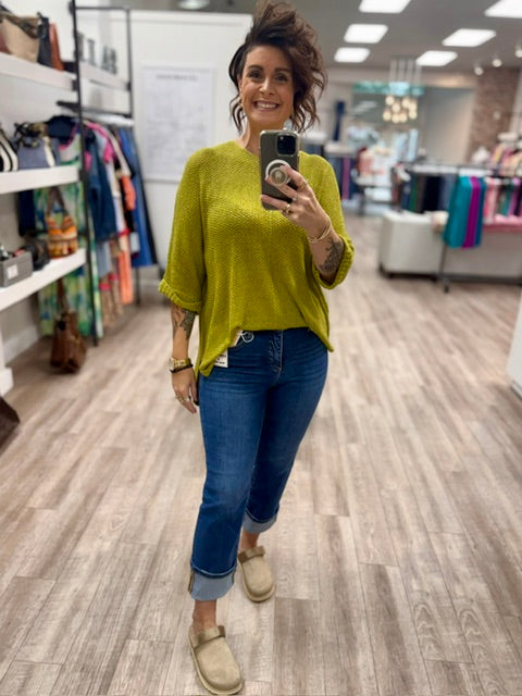 The Easy Does it Knit in Green Tea