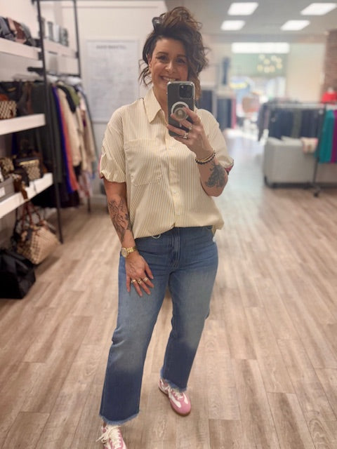 Meadow High Rise Straight Leg Jeans