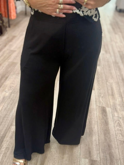 Easy Street Palazzo Pants in Black