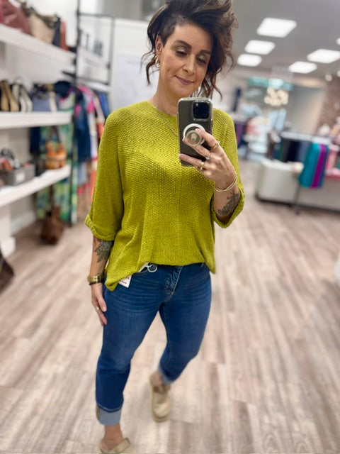 The Easy Does it Knit in Green Tea