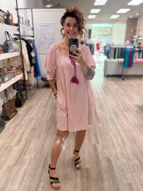 Market Day Dress in Malibu Pink