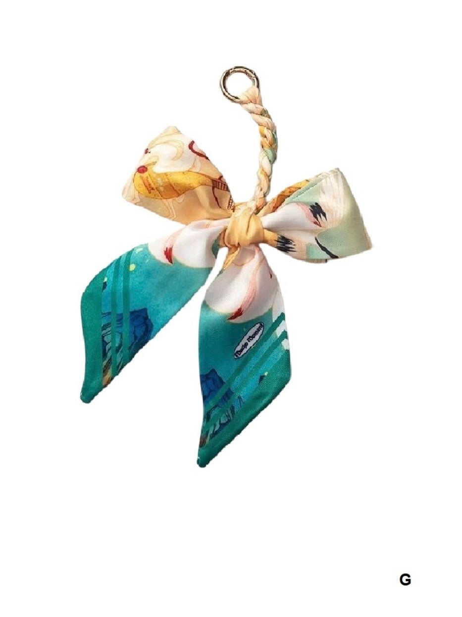 Handmade Scarf Bag Charm Keychain