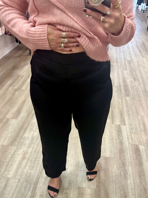 The Lux Drape Trouser in Black