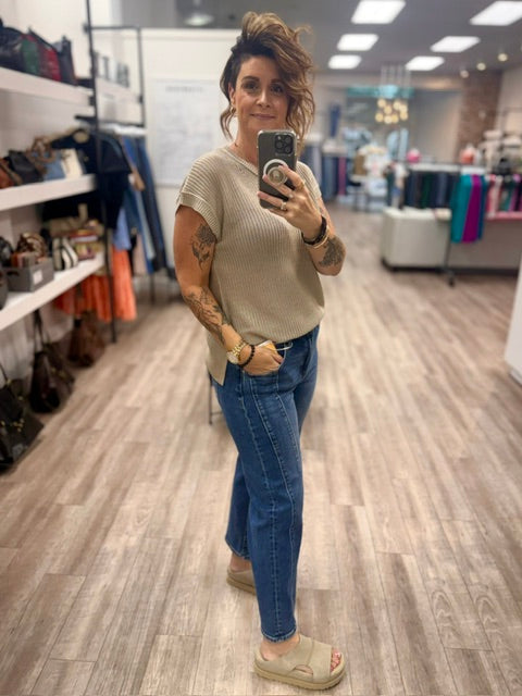 The Camden Sweater Vest in Mocha