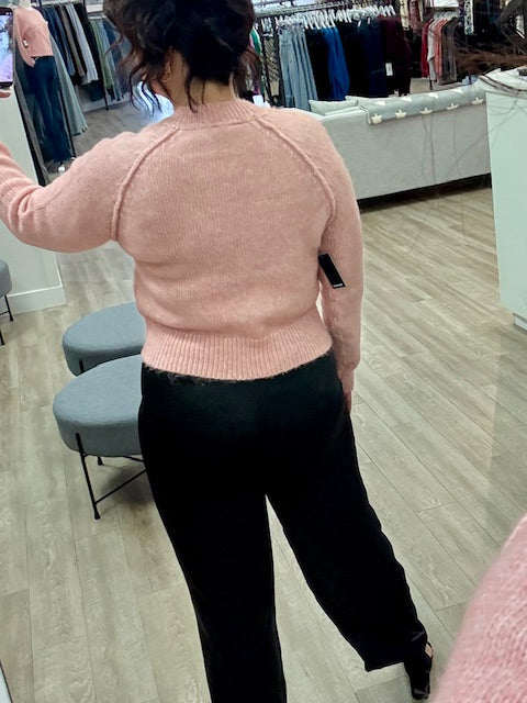 The Blush Ribbon Knit in Cameo Rose