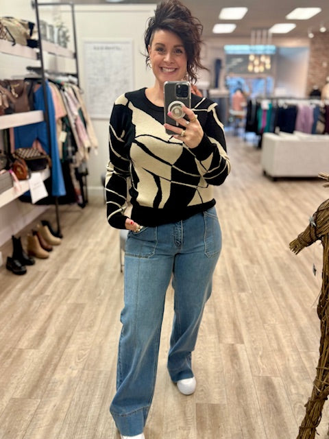 Midnight Botanical Knit