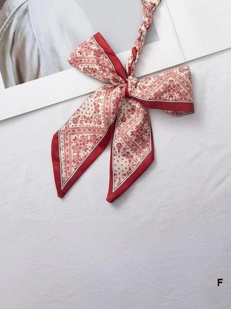 Handmade Scarf Bag Charm Keychain