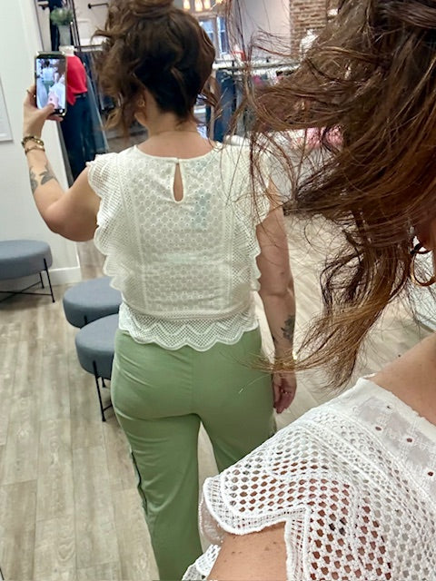 The Laidback Linen Pants in Sage