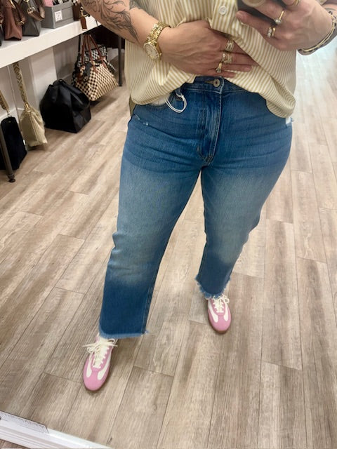 Meadow High Rise Straight Leg Jeans
