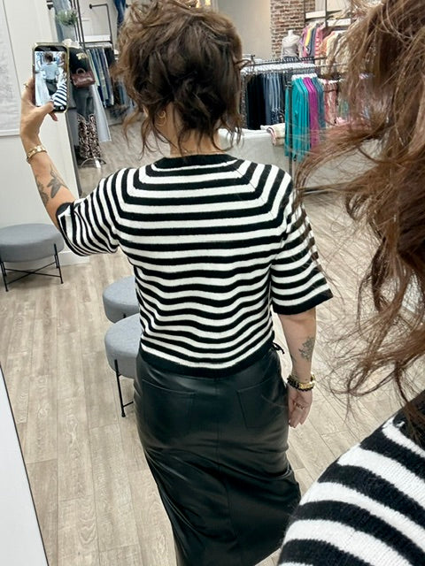 The Audrey Knit Sweater in Black