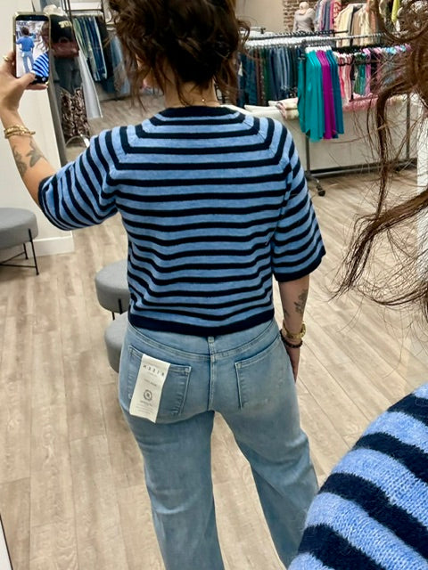 The Audrey Knit Sweater in Navy