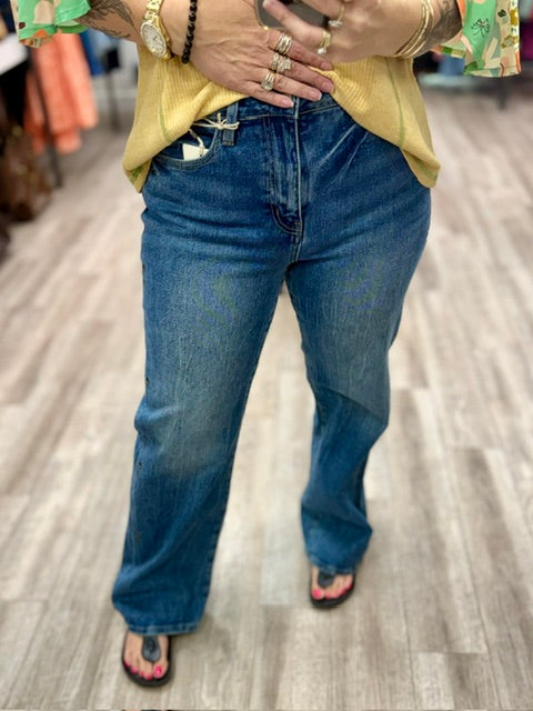 Kancan Hailey High Rise 90's Flare Jeans