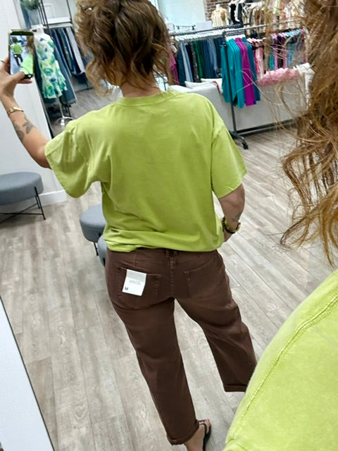 Hunter Haze Barrel Jeans in Rum Brown