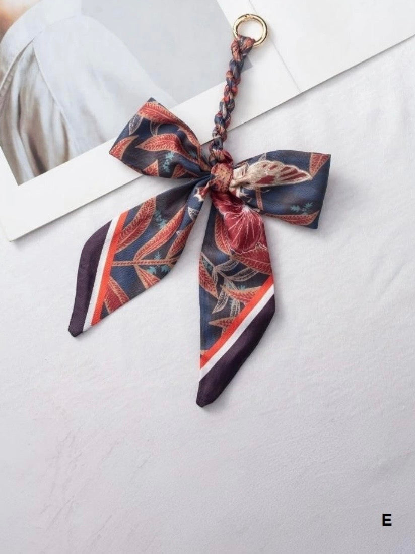 Handmade Scarf Bag Charm Keychain
