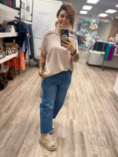 The Cozy Classic Top in Ash Mocha