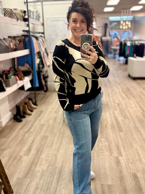 Midnight Botanical Knit