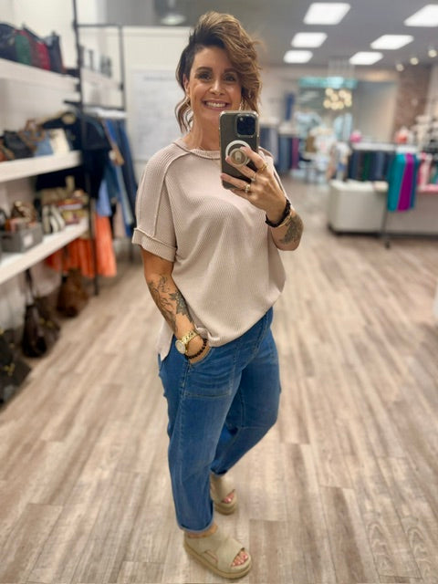The Cozy Classic Top in Ash Mocha