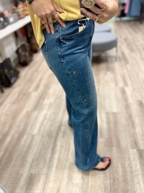 Kancan Hailey High Rise 90's Flare Jeans
