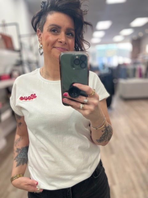 LOVE Tee in Off White