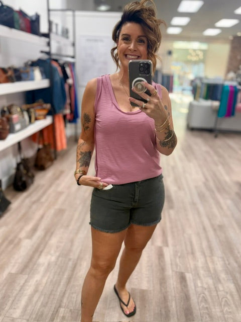 All Day Tank In Light Rose