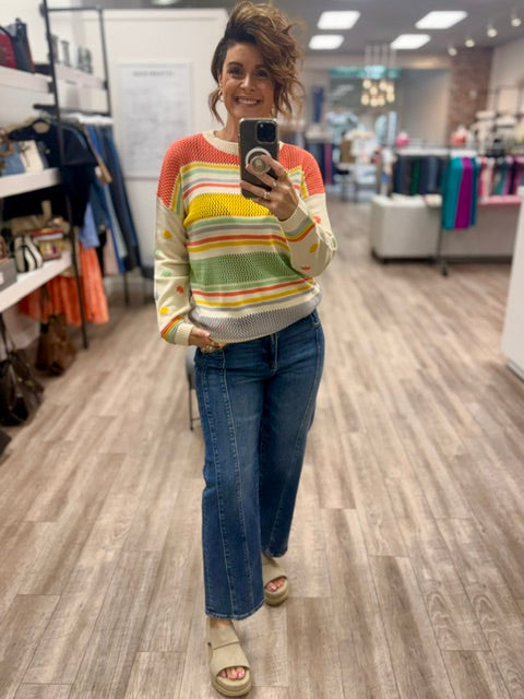 The Daydream Sweater in Ivory Coral