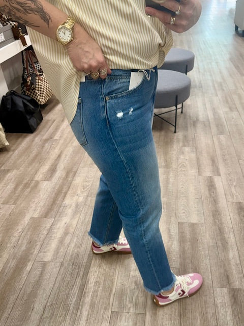 Meadow High Rise Straight Leg Jeans