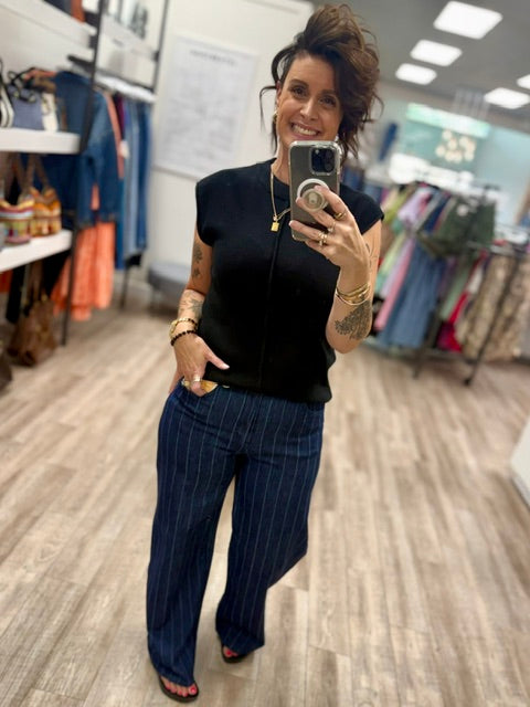 The Everyday Knit Vest in Black
